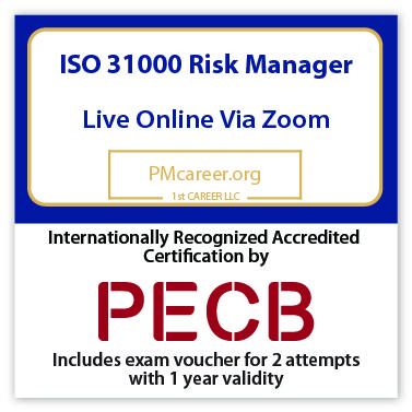 PECB ISO 31000 Risk Manager Live Online - English - 2 PECB Exam Attempts Included - Fast Track Training 1 PECB ISO 31000 Risk Manager Live Online - English - 2 PECB Exam Attempts Included - Fast Track Training