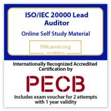 PECB ISO/IEC 20000 Lead Auditor - Self Study - English - 2 Exam Attempts Included - Fast Track Training