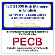 PECB ISO 31000 Risk Manager e-Learning - English - 2 PECB Exam Attempts Included - Fast Track Training