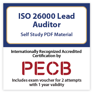 ISO 26000 Lead Auditor - Self study – English – 2 Exam Attempts Included - Fast Track Training 1 ISO 26000 Lead Auditor - Self study – English