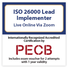 ISO 26000 Lead Implementer - Live Online – English