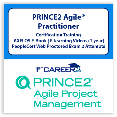 PRINCE2®Agile Practitioner eLearning Course with Official PeopleCert Exam 2 attempts & Axelos eBook – PM Career Certification Course code:1st - PRINCE2APR-E-2 - Fast Track Training 1 PRINCE2®Agile Practitioner E-learning
