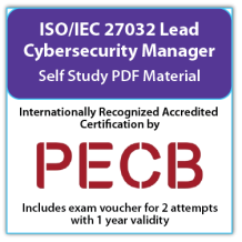 ISO/IEC 27032 Lead Cybersecurity Manager - Self Study - English - 2 Exam Attempts Included - Fast Track Training
