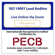 ISO 14001 Lead Auditor – Live Online – English – 2 Exam Attempts Included - Fast Track Training