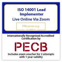 ISO 14001 Lead Implementer – Live Online – English – 2 Exam Attempts Included - Fast Track Training
