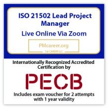 ISO 21502 Lead Project Manager – Live Online – English – 2 Exam Attempts Included - Fast Track Training