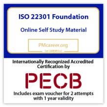 ISO 22301 Foundation – Self Study (PDF Courseware) – English – 2 PECB Exam Attempts Included - Fast Track Training