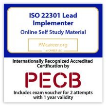 ISO 22301 Lead Implementer – Self study (PDF Courseware) – English – 2 PECB Exam Attempts Included - Fast Track Training
