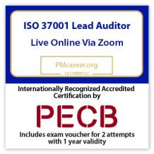 ISO 37001 Lead Auditor - Live Online - English - 2 PECB Exam Attempts Included - Fast Track Training