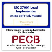 ISO 37001 Lead Implementer - Self Study (PDF Courseware)- English - 2 PECB Exam Attempts Included - Fast Track Training