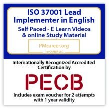 ISO 37001 Lead Implementer - e-Learning - English - 2 PECB Exam Attempts Included - Fast Track Training