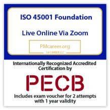 ISO 45001 Foundation – Live Online – English – 2 Exam Attempts Included - Fast Track Training