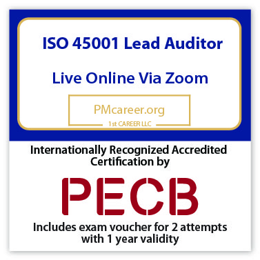 ISO 45001 Lead Auditor – Live Online – English – 2 Exam Attempts Included - Fast Track Training 1 ISO 45001 Lead Auditor – Live Online – English – 2 Exam Attempts Included - Fast Track Training