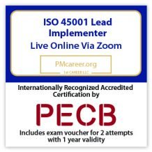 ISO 45001 Lead Implementer – Live Online – English – 2 Exam Attempts Included - Fast Track Training