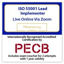 ISO 55001 Lead Implementer - Live Online – English – 2 Exam Attempts Included - Fast Track Training