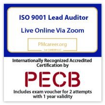 ISO 9001 Lead Auditor - Live Online – English – 2 Exam Attempts Included - Fast Track Training