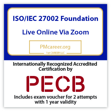 ISO/IEC 27002 Foundation – Live Online – English – 2 Exam Attempts Included - Fast Track Training 1 ISO/IEC 27002 Foundation – Live Online – English – 2 Exam Attempts Included - Fast Track Training