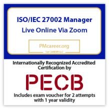 ISO/IEC 27002 Manager – Live Online – English – 2 Exam Attempts Included - Fast Track Training
