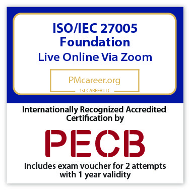ISO/IEC 27005 Foundation – Live Online – English – 2 Exam Attempts Included - Fast Track Training 1 ISO/IEC 27005 Foundation – Live Online – English – 2 Exam Attempts Included - Fast Track Training