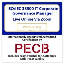 ISO/IEC 38500 IT Corporate Governance Manager – Live Online – English – 2 Exam Attempts Included - Fast Track Training