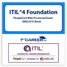 ITIL® 4 Foundation Discounted Official PeopleCert Certification Exam with Official Axelos Main Guide E-book Included. Exam code: ITIL4FND-Ex - Fast Track Training
