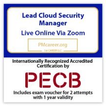 Lead Cloud Security Manager – Live Online – English – 2 Exam Attempts Included - Fast Track Training