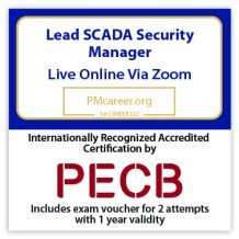 Lead SCADA Security Manager – Live Online – English – 2 Exam Attempts Included - Fast Track Training