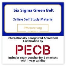 Six Sigma Green Belt– Self study – English – 2 Exam Attempts Included - Fast Track Training