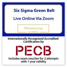 Six Sigma Green Belt – Live Online – English – 2 Exam Attempts Included - Fast Track Training