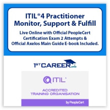 ITIL® 4 Specialist: Monitor, Support and Fulfil Live Online