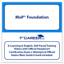 MoP® Foundation E-learning Axelos, Self-Paced Training Videos with Official PeopleCert