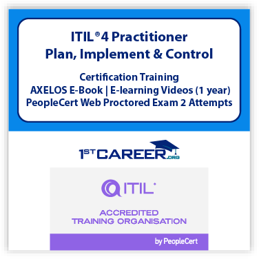 ITIL 4 Specialist: Plan, Implement and Control eLearning Course with Official PeopleCert Exam 2 attempts & AXELOS eBook – IT Career Certification Course code: Course Code: 1st-ITIL4PIC-E-2. - Fast Track Training 1 ITIL® 4 Specialist: Plan, Implement and Control E-Learning