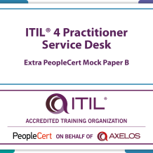 ITIL4 Practitioner Service Desk PeopleCert Practice Mock Exam Paper B