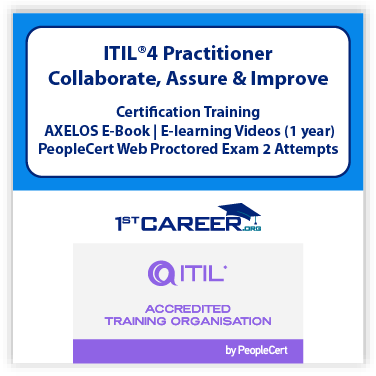 ITIL® 4 Specialist: Collaborate, Assure and Improve eLearning Course with Official PeopleCert Exam 2 attempts & AXELOS eBook – IT Career Certification Course code:1st-ITIL4 SpCAI-EL-2. - Fast Track Training 1 ITIL® 4 Specialist: Collaborate, Assure and Improve E-Learning