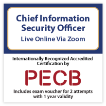 PECB ISO Chief Information Security Officer – Live Online