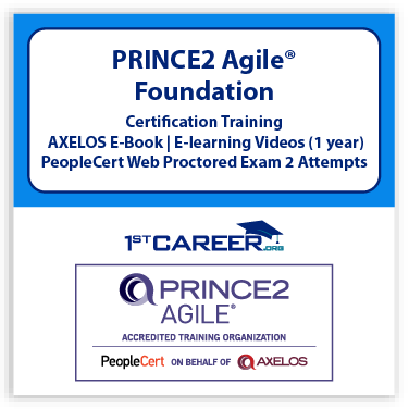 PRINCE2 Agile® Foundation - Official PeopleCert Certification Exam Voucher 2 Attempts with Official Axelos Main Guide E-book Included. Code: PRINCE2AFND-Ex-2 - Fast Track Training 1 PRINCE2-Agile®-Foundation