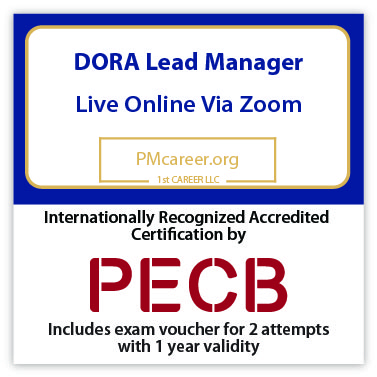 DORA Lead Manager – Live Online – English – 2 Exam Attempts Included - Fast Track Training 1 DORA Lead Manager – Live Online – English – 2 Exam Attempts Included - Fast Track Training