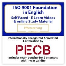 ISO 9001 Foundation – E-Learning  – English – 2 Exam Attempts Included - Fast Track Training