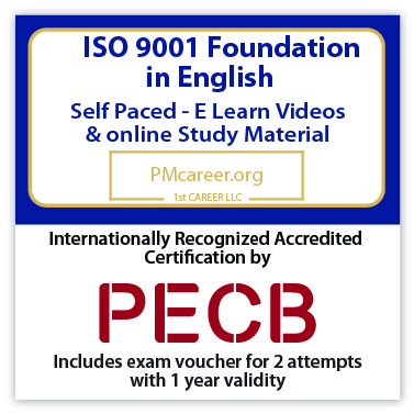 ISO 9001 Foundation – E-Learning – English – 2 Exam Attempts Included - Fast Track Training 1 ISO 9001 Foundation – E-Learning – English – 2 Exam Attempts Included - Fast Track Training