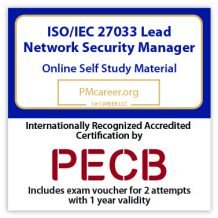 ISO/IEC 27033 Lead Network Security Manager - Self Study (PDF Courseware) - English - 2 PECB Exam Attempts Included - Fast Track Training