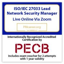 ISO/IEC 27033 Lead Network Security Manager - Live online - English - 2 PECB Exam Attempts Included - Fast Track Training