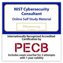 PECB NIST Cybersecurity Consultant - Live online - English - 2 Exam Attempts Included - Fast Track Training