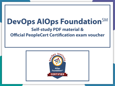 DevOps Institute AIOps Foundation℠ Self-study PDF material & Official PeopleCert Certification exam voucher Course code: AIFND-Ss-Ex - Fast Track Training 1 AIOPS foundation